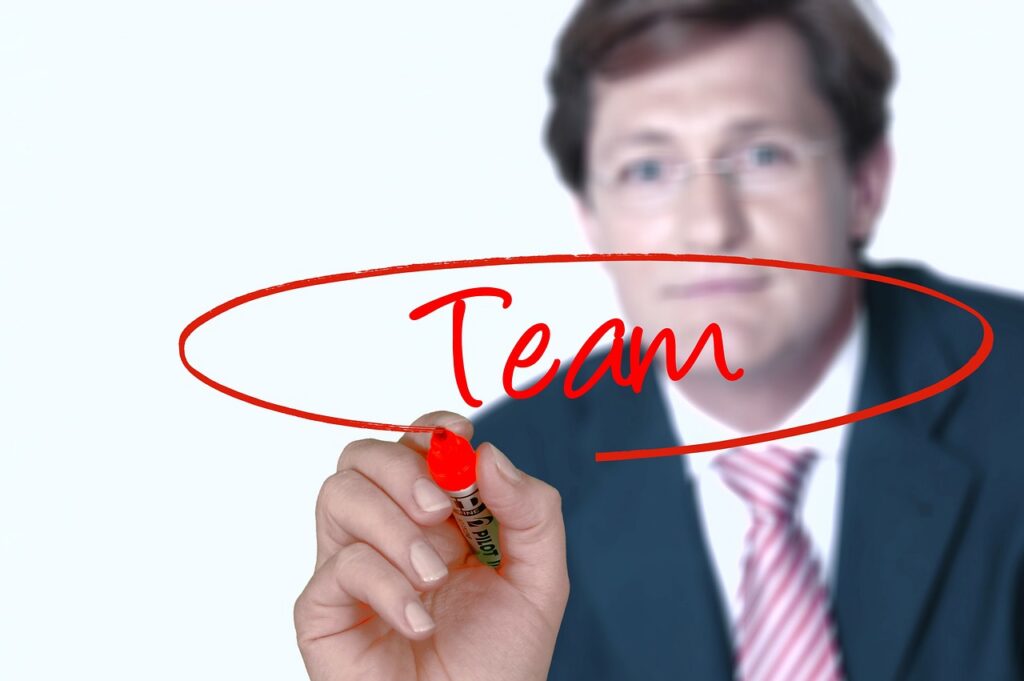 businessman team hand write glass 893492